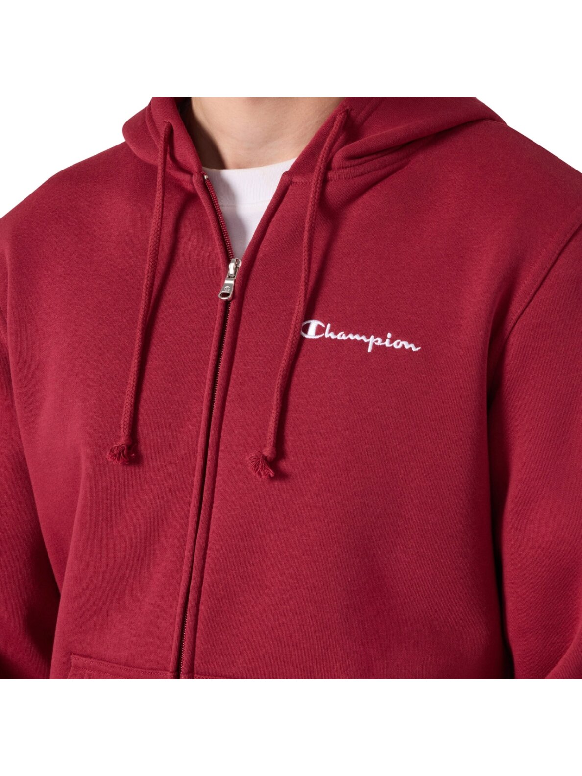 Champion vyriškas džemperis su užtrauktuku Hooded Full Zip Sweatshirt, raudonas 221794 RS508 3 Champion vyriškas džemperis su užtrauktuku Hooded Full Zip Sweatshirt, raudonas 221794 RS508 3