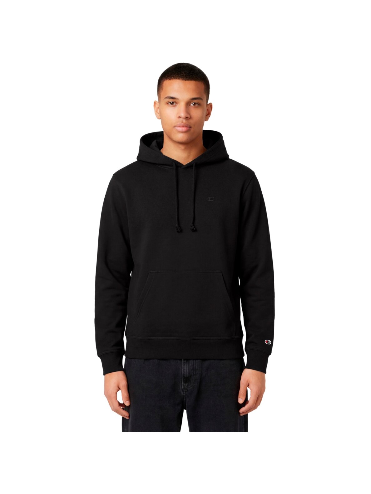 Džemperis vyriškas Champion Hoodie megztinis juodas 220783 KK001