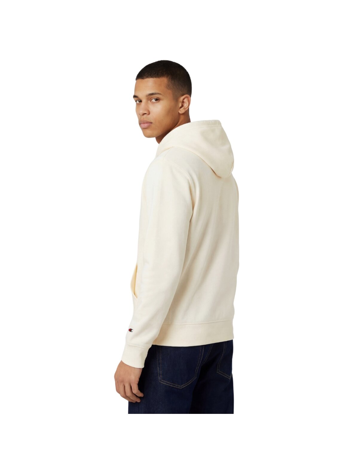 Džemperis vyriškas Champion Hoodie megztinis kremas 220783 YS084 2 Džemperis vyriškas Champion Hoodie megztinis kremas 220783 YS084 2