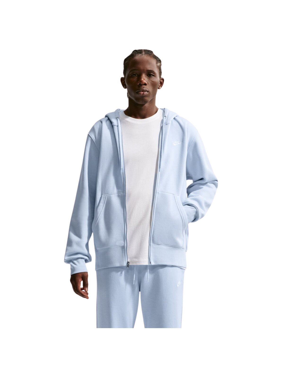 Nike Club BB FZ Hoodie vyriškas džemperis, mėlynas FN3861 407