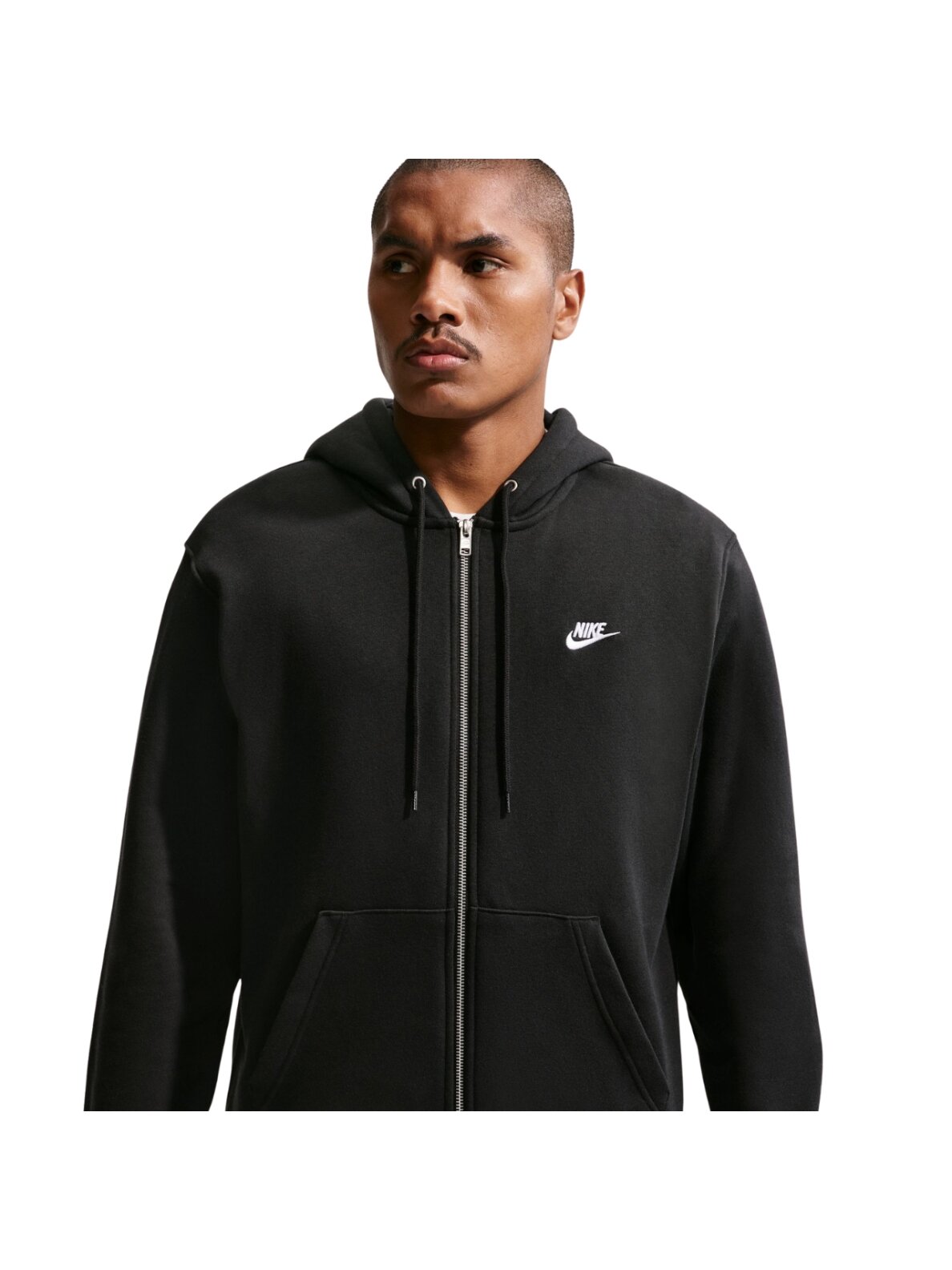 Džemperis vyriškas Nike Club BB FZ Hoodie juodas FN3861 010 2 Džemperis vyriškas Nike Club BB FZ Hoodie juodas FN3861 010 2