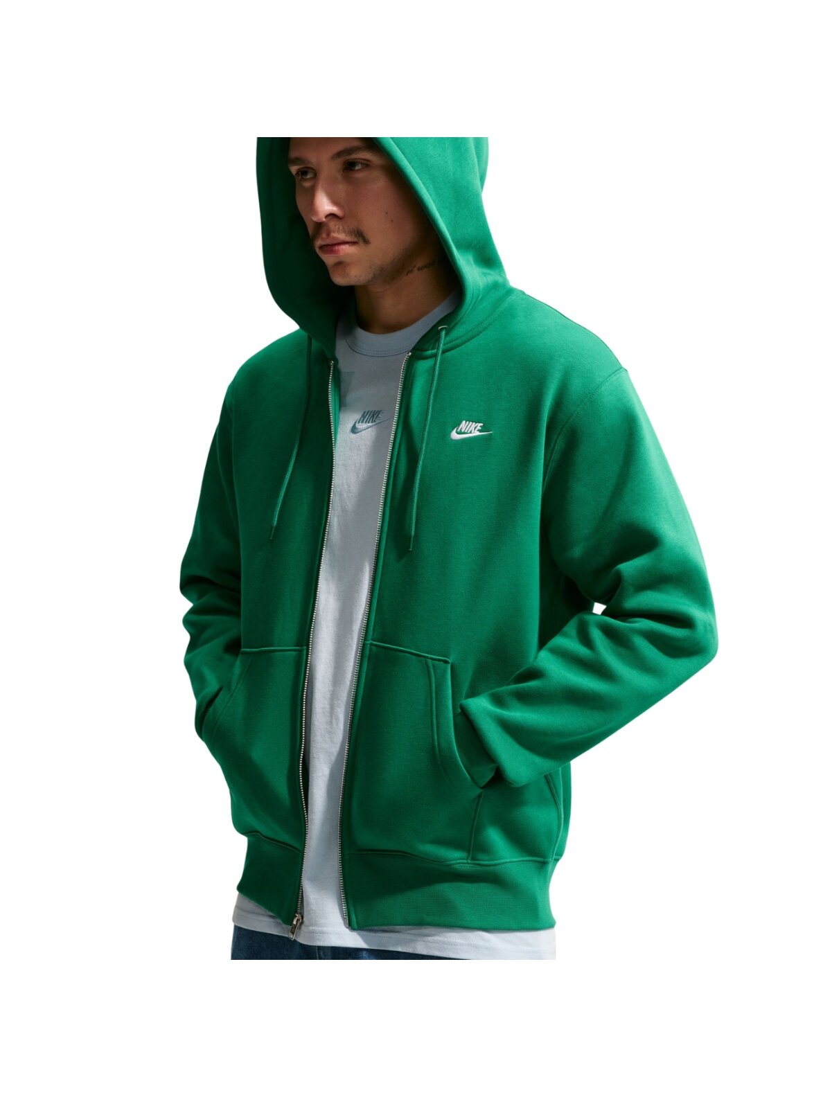 Džemperis vyriškas Nike Club BB FZ Hoodie žalias FN3861 365 2 Džemperis vyriškas Nike Club BB FZ Hoodie žalias FN3861 365 2