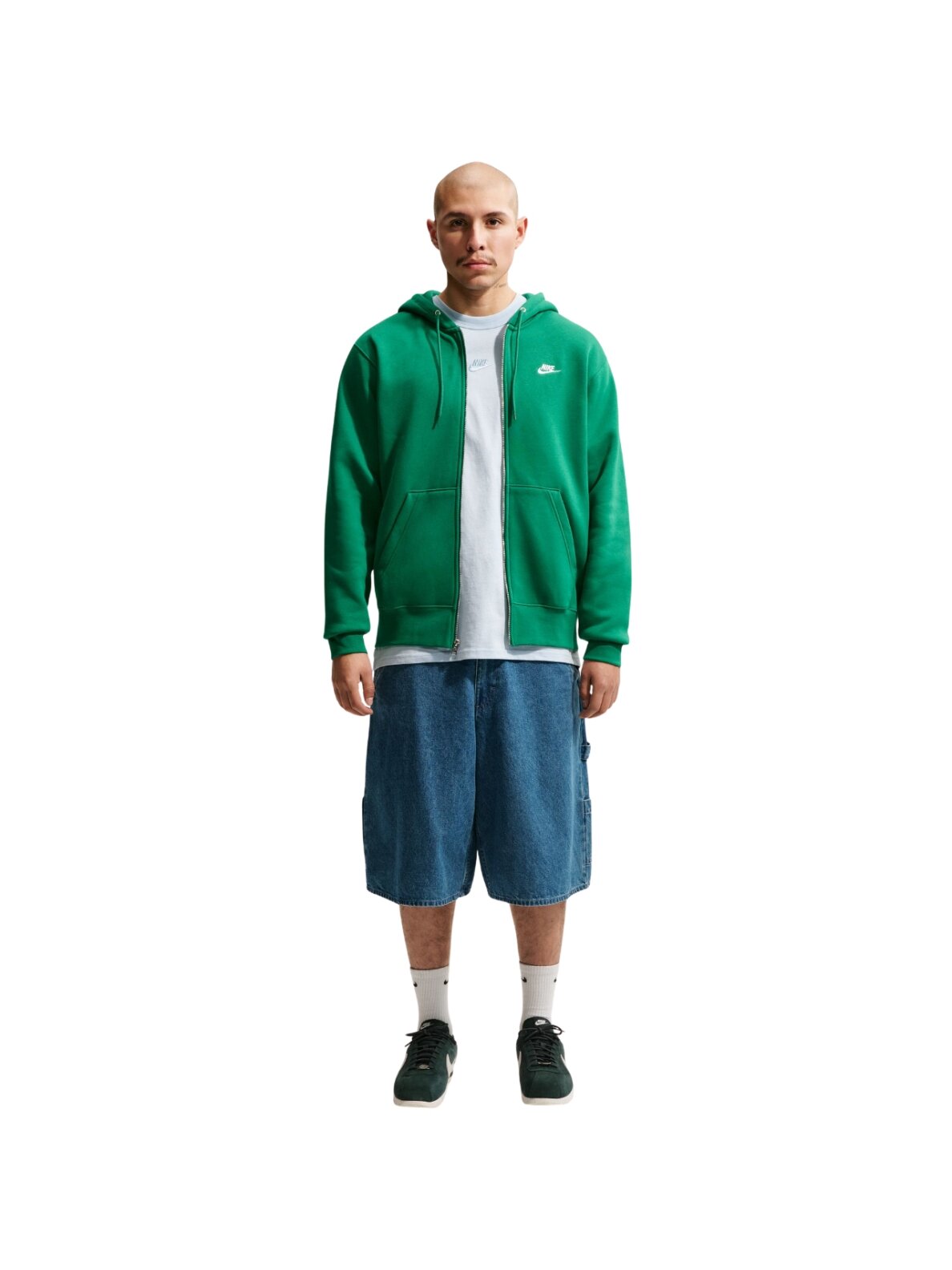 Džemperis vyriškas Nike Club BB FZ Hoodie žalias FN3861 365 5