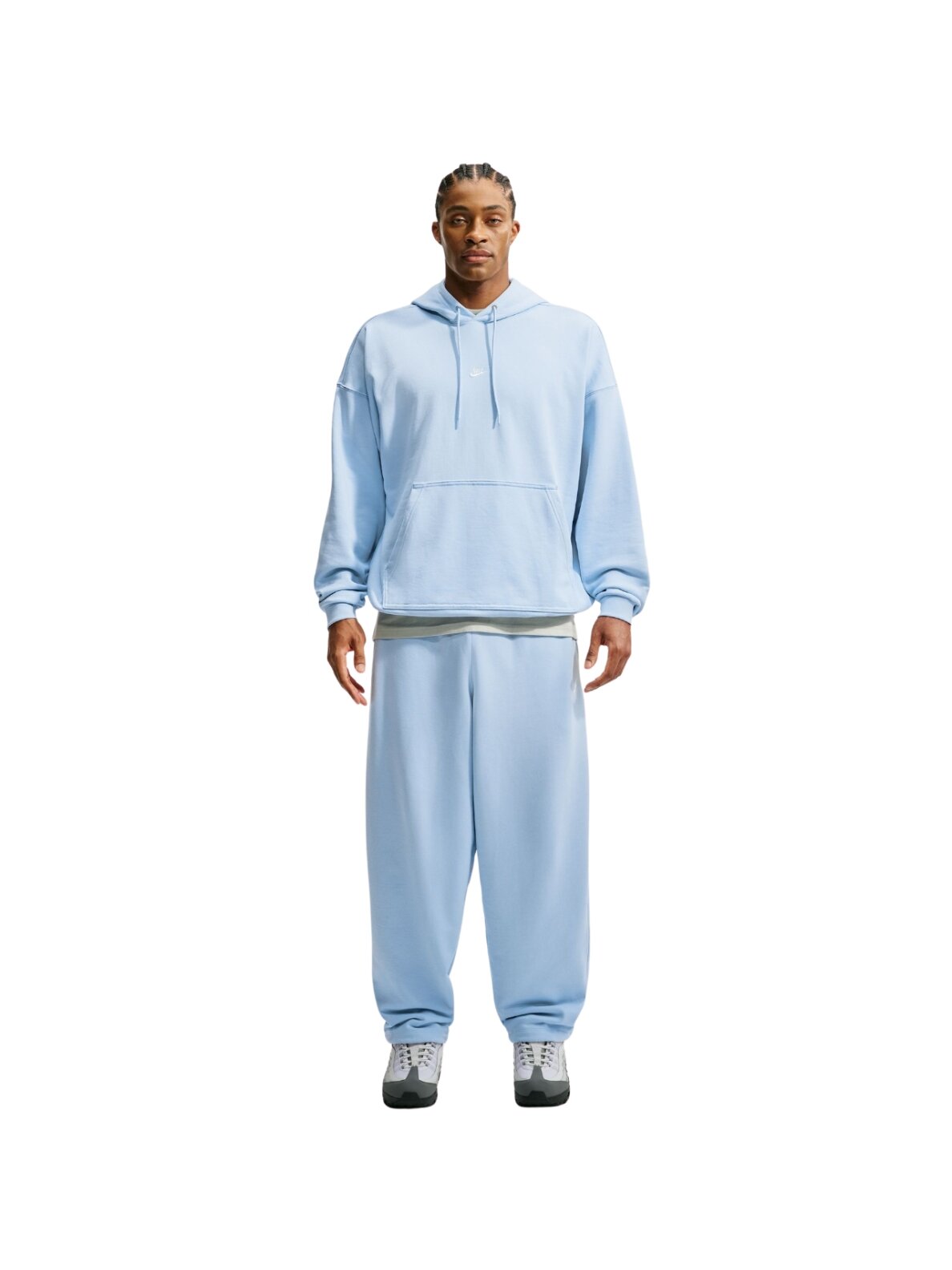 Nike Sportswear Club Hoodie džemperis vyrams su gobtuvu šviesiai mėlynas IF0745 407 6