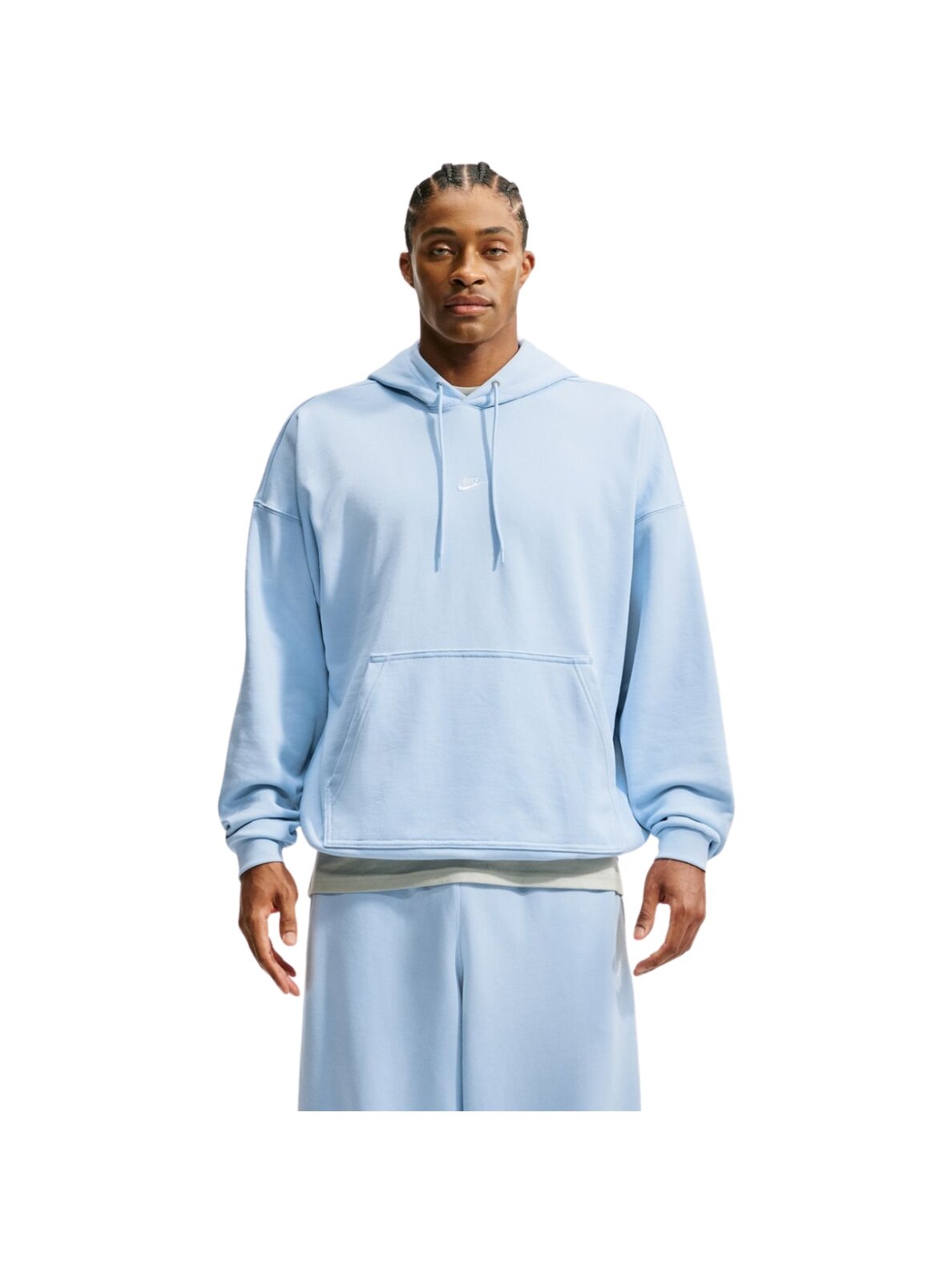 Nike Sportswear Club Hoodie džemperis vyrams su gobtuvu šviesiai mėlynas IF0745 407
