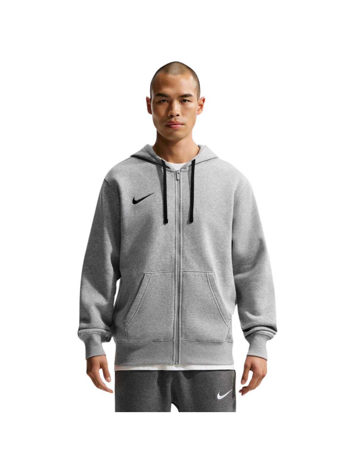 Nike Park 26 Fleece Fleece Full-Zip Hoodie vyriškas džemperis pilkas IB1228 063 Nike Park 26 Fleece Fleece Full-Zip Hoodie vyriškas džemperis pilkas IB1228 063