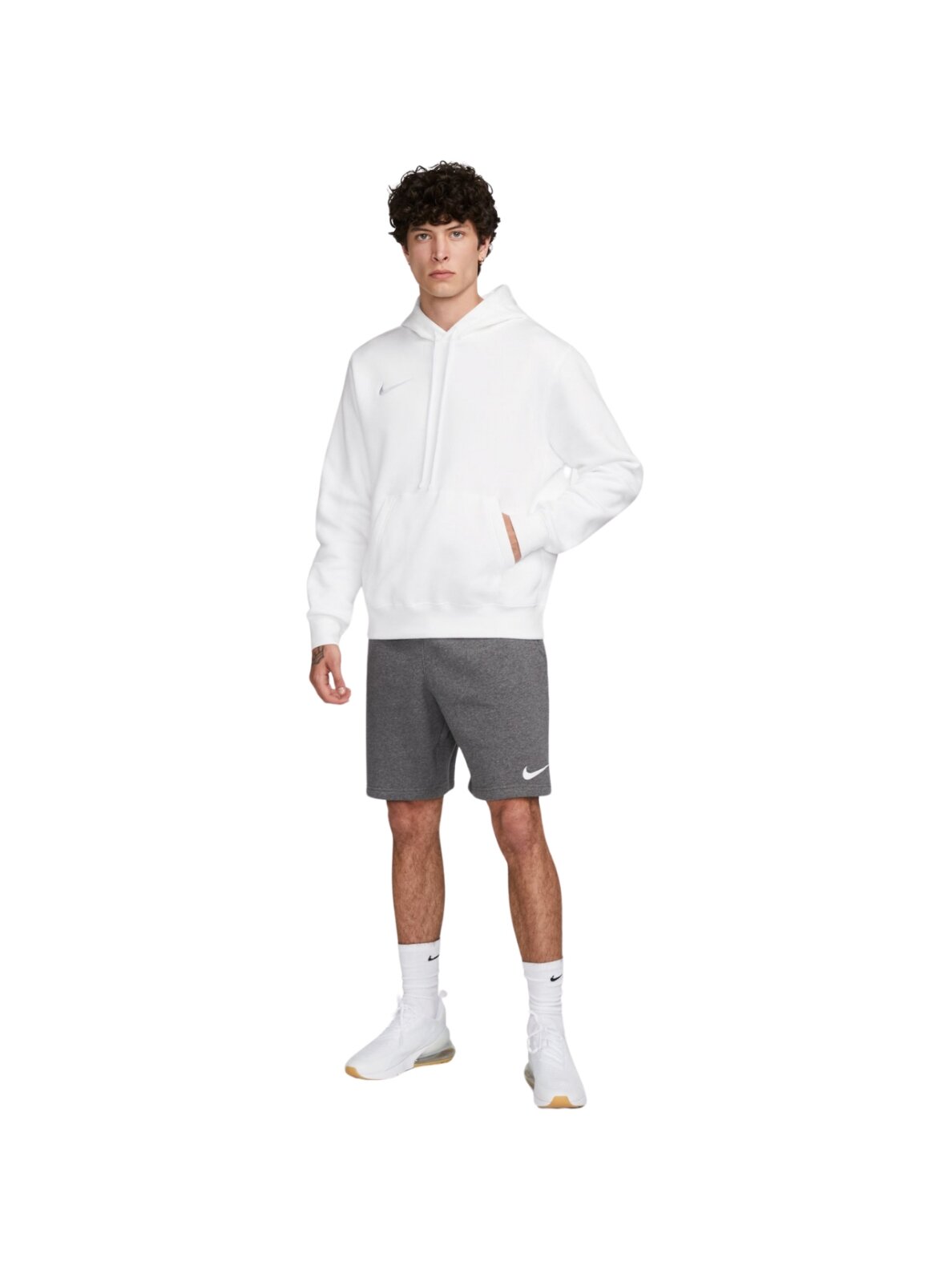 Nike Team Club 20 Hoodie vyriškas džemperis baltas CW6894 101 2