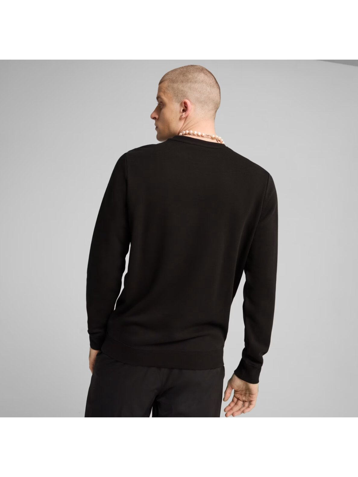 Puma ESS No.1 Logo Crew TR vyriški megztiniai juodi 682560 01 3