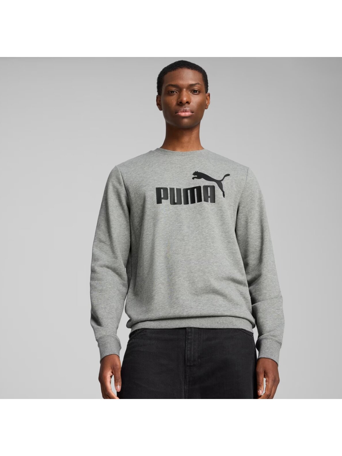Puma ESS Nr.1 ​​Logo Crew TR vyriška pilka megztinis 682560 03 2