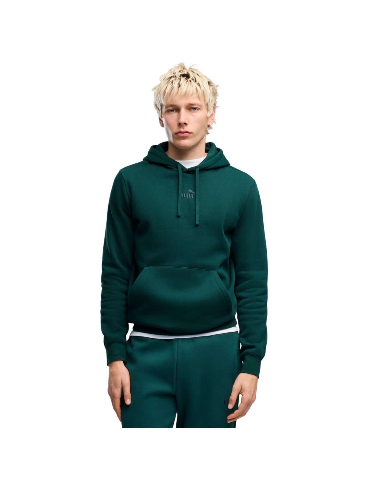 Puma vyriškas džemperis su gobtuvu ESS Small No.1 Logo Hoodie, žalias 692914 70