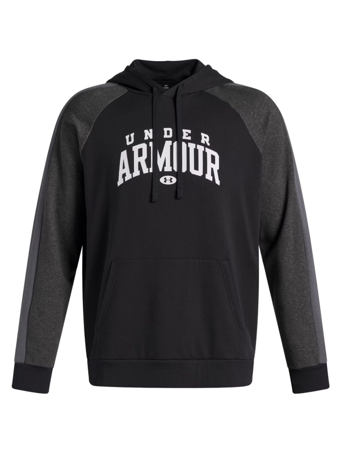Under Armour Rival Fleece Colorblock Hoodie džemperis vyrams juodas 6003958 001 1