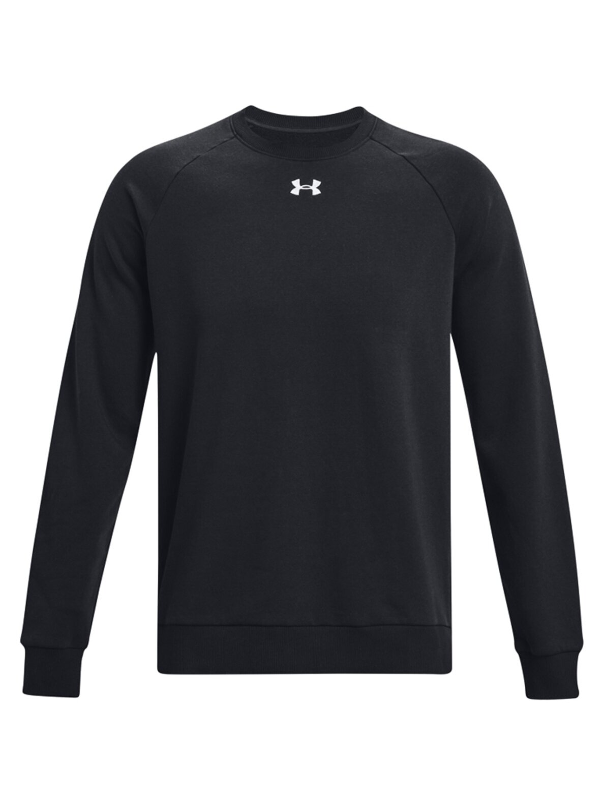 Under Armour Rival Fleece Crew vyriški palaidinės juodi 1379755 001 Under Armour Rival Fleece Crew vyriški palaidinės juodi 1379755 001