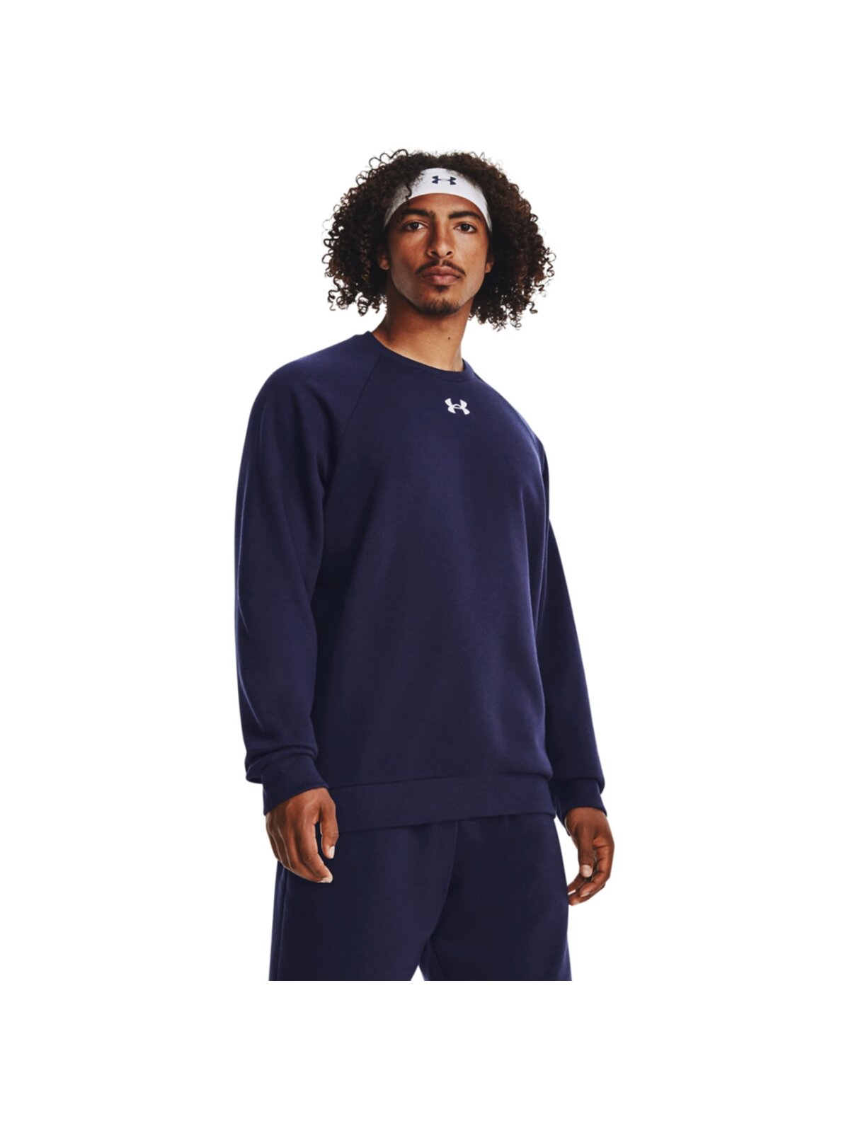 Vyriški „Under Armour Rival Fleece Crew“ džemperiai, tamsiai mėlyni 1379755 410 1 Vyriški „Under Armour Rival Fleece Crew“ džemperiai, tamsiai mėlyni 1379755 410 1
