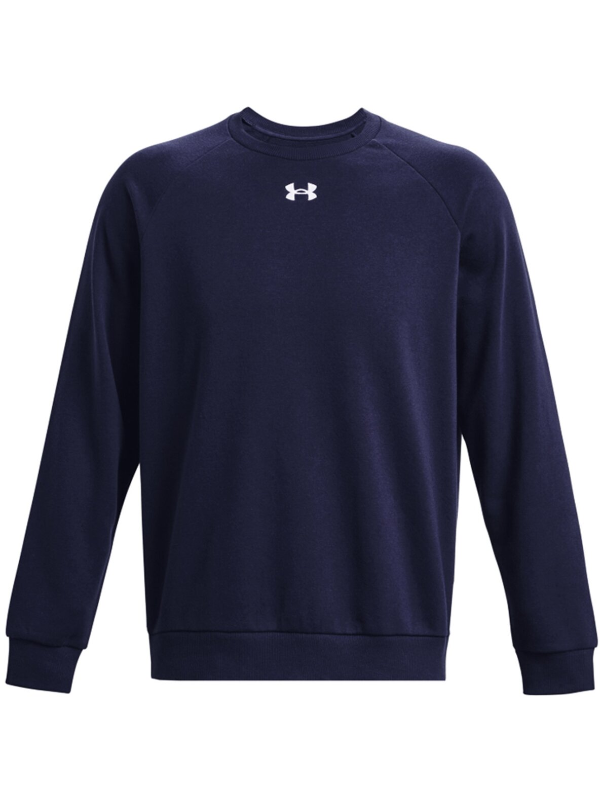 Vyriški „Under Armour Rival Fleece Crew“ džemperiai, tamsiai mėlyni 1379755 410 Vyriški „Under Armour Rival Fleece Crew“ džemperiai, tamsiai mėlyni 1379755 410