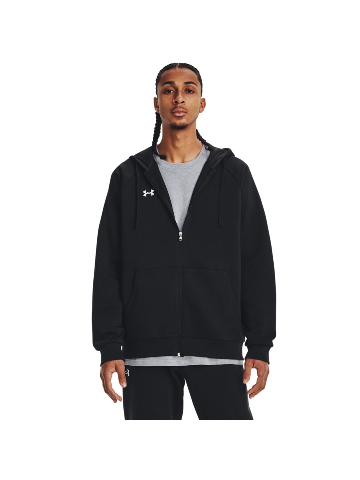 „Džemperis“ vyriškas „Under Armour“ „Fleece FZ“ juodas gobtuvas 1379767 001 „Džemperis“ vyriškas „Under Armour“ „Fleece FZ“ juodas gobtuvas 1379767 001