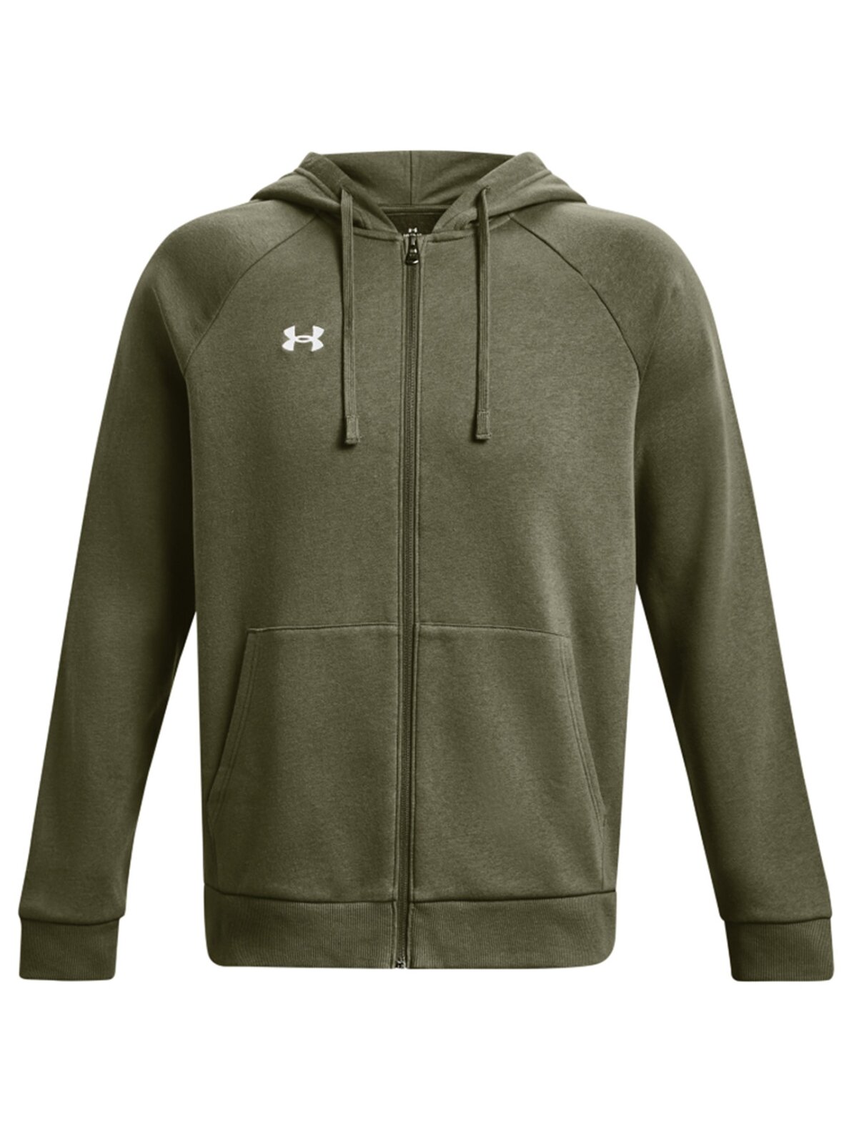 Vyriški džemperiai Under Armour Rival Fleece FZ Hoodie chaki 1379767 390 Vyriški džemperiai Under Armour Rival Fleece FZ Hoodie chaki 1379767 390