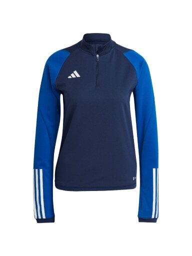 Moteriškas džemperis Adidas Tiro 23 Competition Training Top tamsiai mėlynos ir mėlynos spalvos IC4595