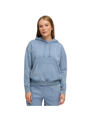 Puma moterims mėlyna džemperis ESS Elevated Relaxed Wash Hoodie 688103 34