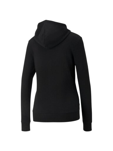 Puma ESS+ Embroidery Hoodie FL moteriškas džemperis juodas 670004 01