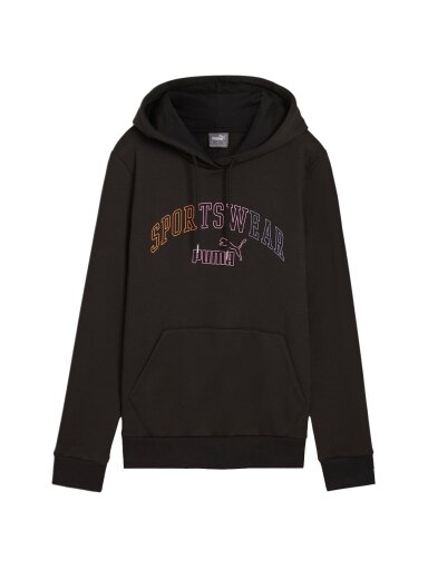 Puma Ess+ Logo LAB Hoodie FL moteriškas džemperis juodas 682987 01