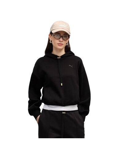 Puma moteriškas džemperis su gobtuvu Her Relaxed Hoodie, juodas 694027 01