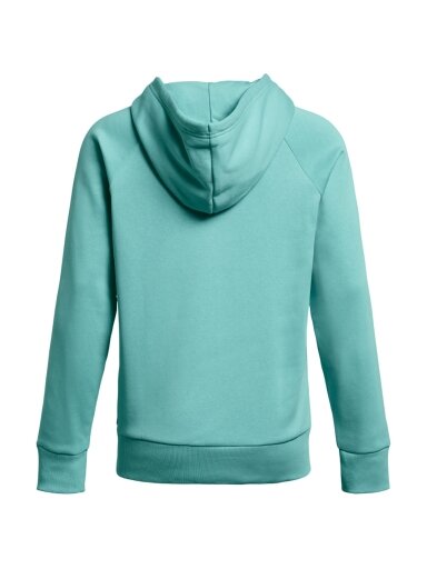 Under Armour Rival Flecce Hoodie moteriškas džemperis mėtų 1379500 482