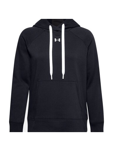 Under Armour Rival Fleece Hb Hoodie moteriškas džemperis juodas 1356317 001