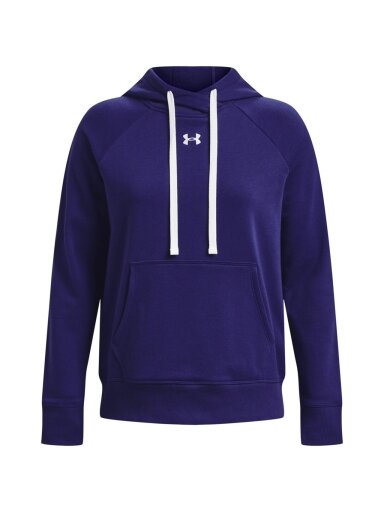 Under Armour Rival Fleece HB Hoodie moteriškas džemperis, tamsiai mėlynas 1356317 468
