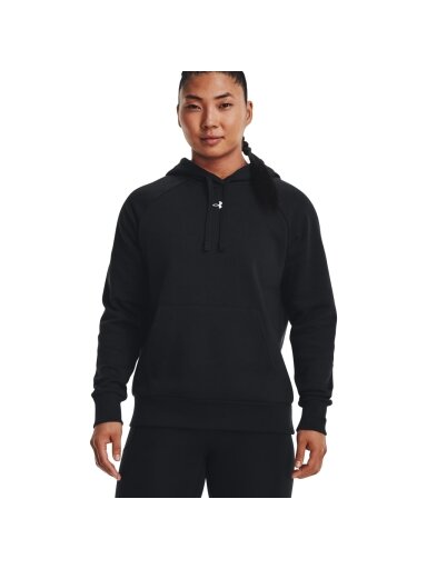 Under Armour Rival Fleece Hoodie moterims juoda 1379500 001