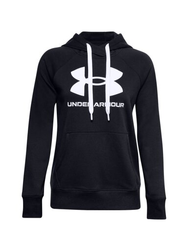 Moteriški džemperiai Under Armour Rival Fleece Logo Hoodie giliai juoda 1356318 001