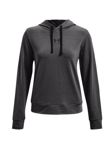 Under Armour Rival Terry Hoodie moteriškas džemperis, grafitas 1369855 010