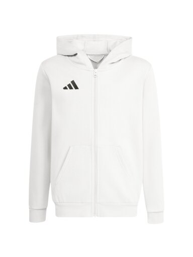 Adidas vaikų džemperis Entrada 26 Full Zip Hoodie baltas KH1783