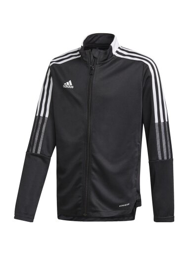 Adidas Tiro 21 Track Jacket Youth juodas vaikiškas džemperis GM7314