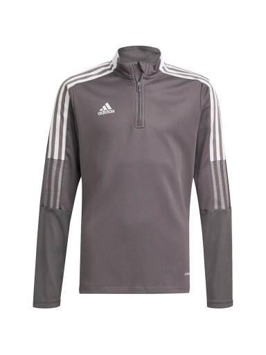 Adidas Tiro 21 Training Top Jaunimo džemperis vaikams, pilkas GM7321