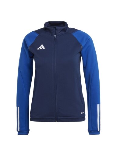 Adidas Tiro 23 Competition Training vaikiškas džemperis, tamsiai mėlynos ir mėlynos spalvos HK7650