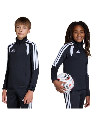 Adidas Tiro 26 League Training Top vaikiški džemperiai, juodos ir baltos spalvos JY7161