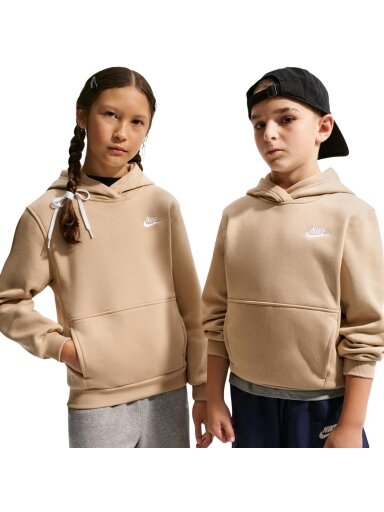Nike Sportswear Club Fleece vaikiški megztiniai, smėlio spalvos FD3000 286