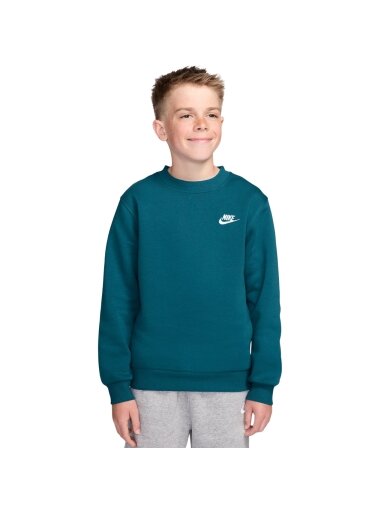 Nike Sportswear Club Fleece vaikiškas megztinis, žalias FD3006 372