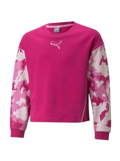 Puma Alpha Crew TR vaikiški džemperiai rožiniai 846941 14