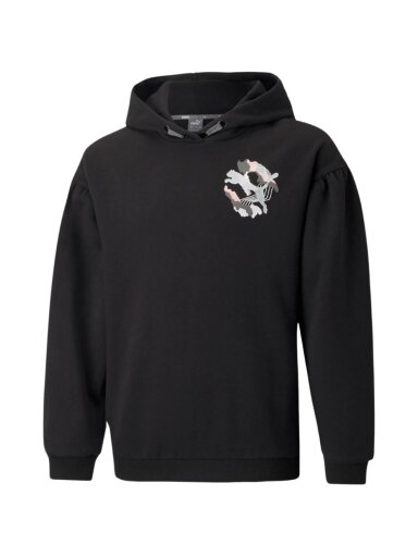 Puma Alpha Hoodie FL G vaikiškas džemperis, juodas 589232 01