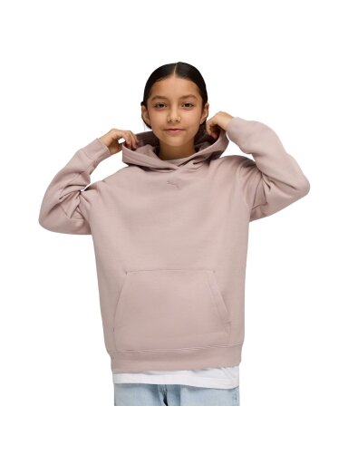 Puma ESS Centered Cat Logo Relaxed Hoodie džemperis vaikams rožinis 692973 89