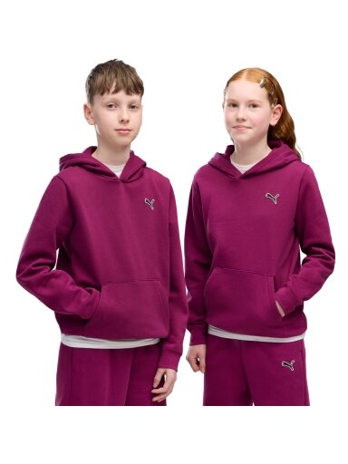 Puma vaikiškas džemperis su gobtuvu ESS Elevated Hoodie FL, fuksijų spalvos 694701 41