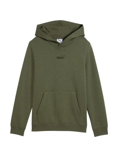 Puma vaikiškas džemperis su gobtuvu ESS Small No.1 Logo Centered Hoodie, chaki spalvos 692976 86