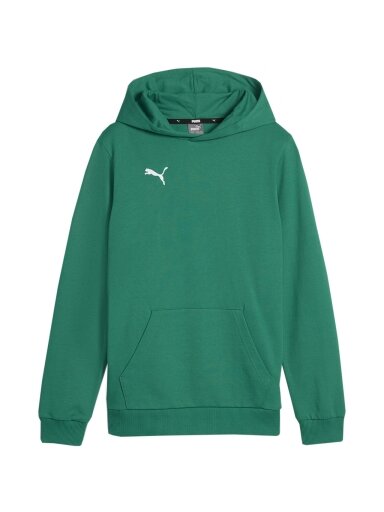 Puma Team Goal Casuals Hoddy vaikiškas džemperis žalias 658619 05