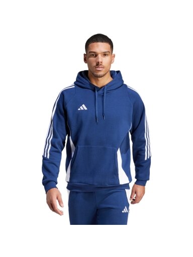 Adidas Tiro 24 Sweat Hooded vyriškas džemperis, mėlynas IR7546