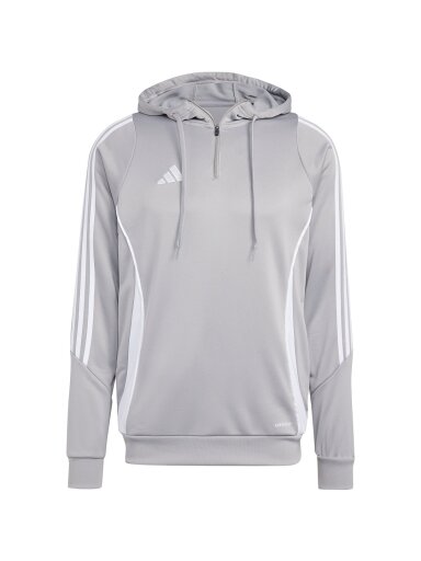 Adidas Tiro 24 Training vyriškas džemperis su gobtuvu, pilkas IR7551