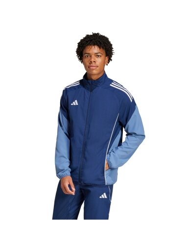 adidas Tiro 25 Competition Presentation vyriška sportinė striukė tamsiai mėlyna JI6564