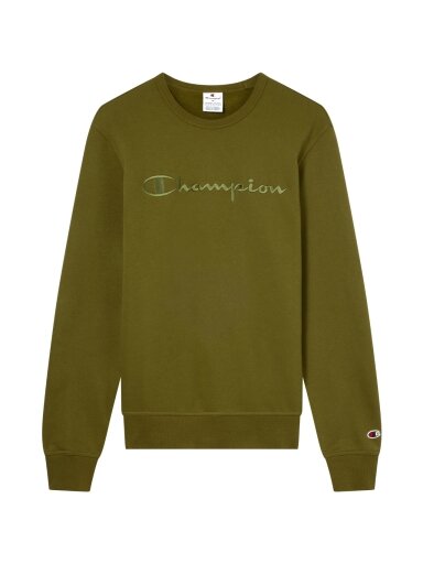 „Džemperis“ vyrų čempiono megztinis „Crewneck“ alyvuogių spalvos 220272 GS585