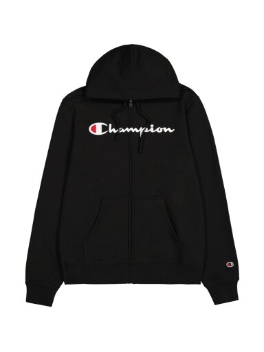 Vyriškas Džemperis Champion Hoodie su užtrauktuku juodas 220255 KK001