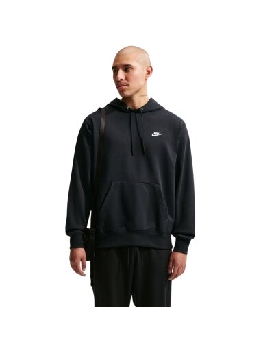 Nike Club FT PO Hoodie vyriškas džemperis juodas FN3866 010